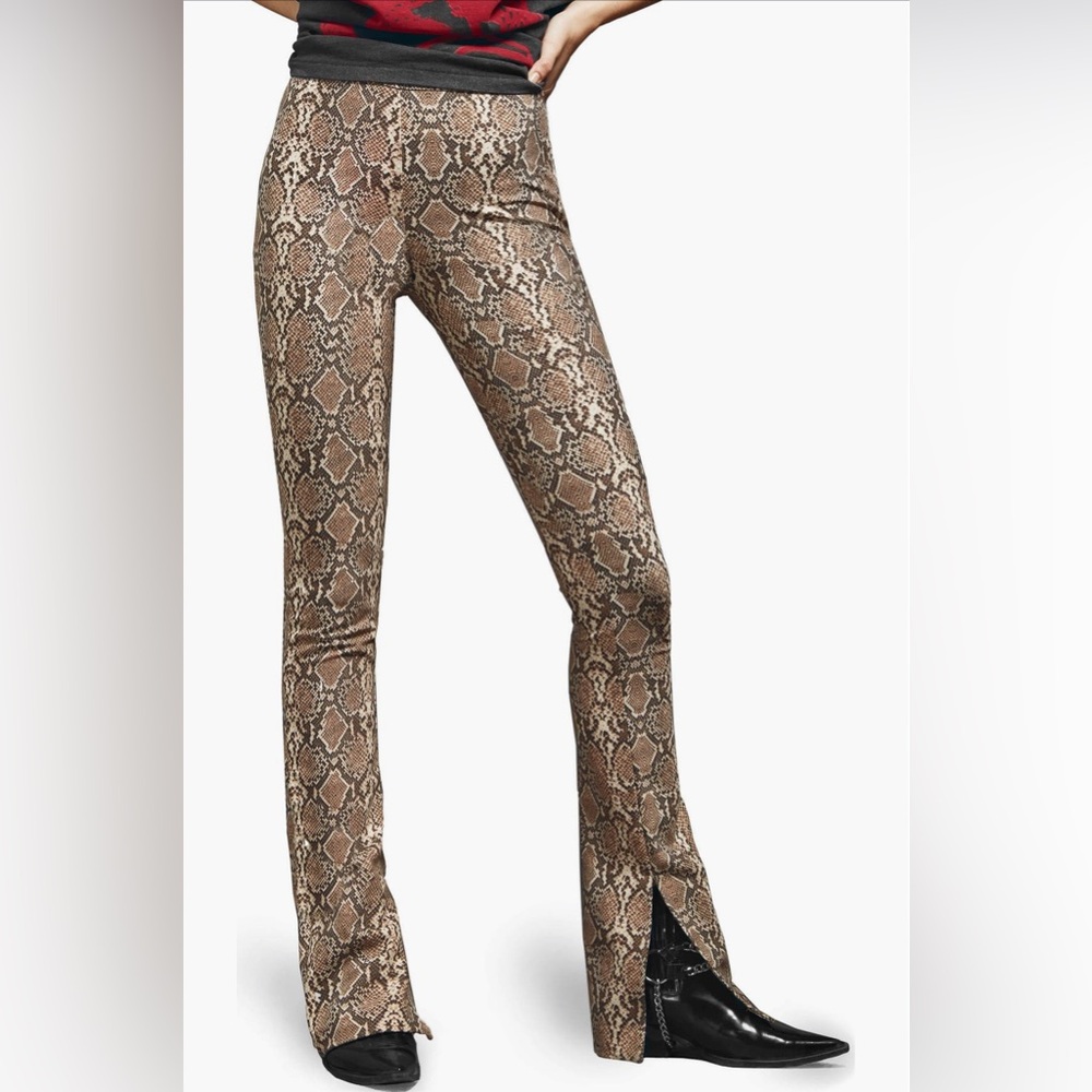 Anine Bing Women’s Python Print Split Cuff Cigare… - image 2